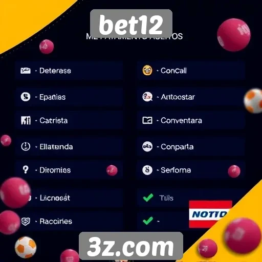 Métodos de pagamento aceitos na plataforma bet12