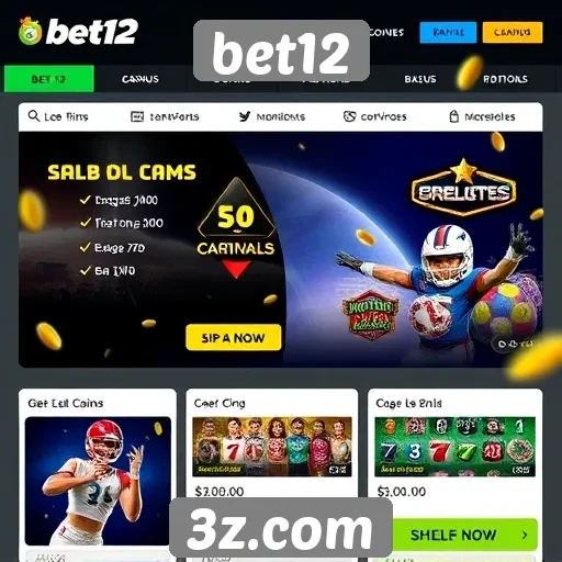 Promoções e bônus no site de jogos bet12